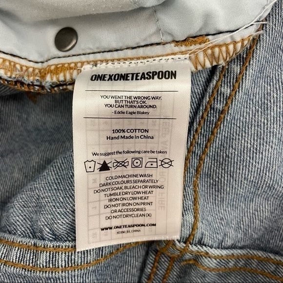 One Teaspoon Lonely Boys Jeans, Rigid, Low Waist Extremely Distressed, Size 0 - Picture 11 of 11